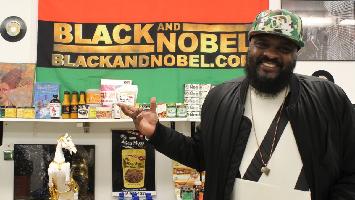 Open book: Hakim Hopkins tells his story about Black and Nobel’s relocation and legacy