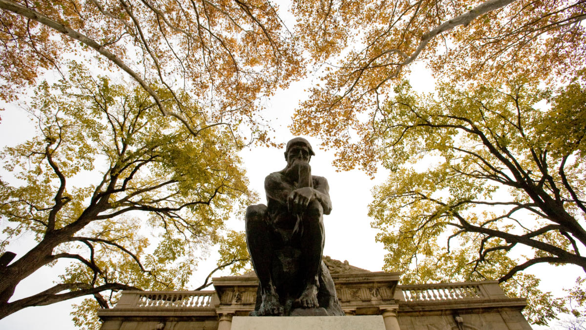 Image of The Thinker statue at the Rodin Museum
