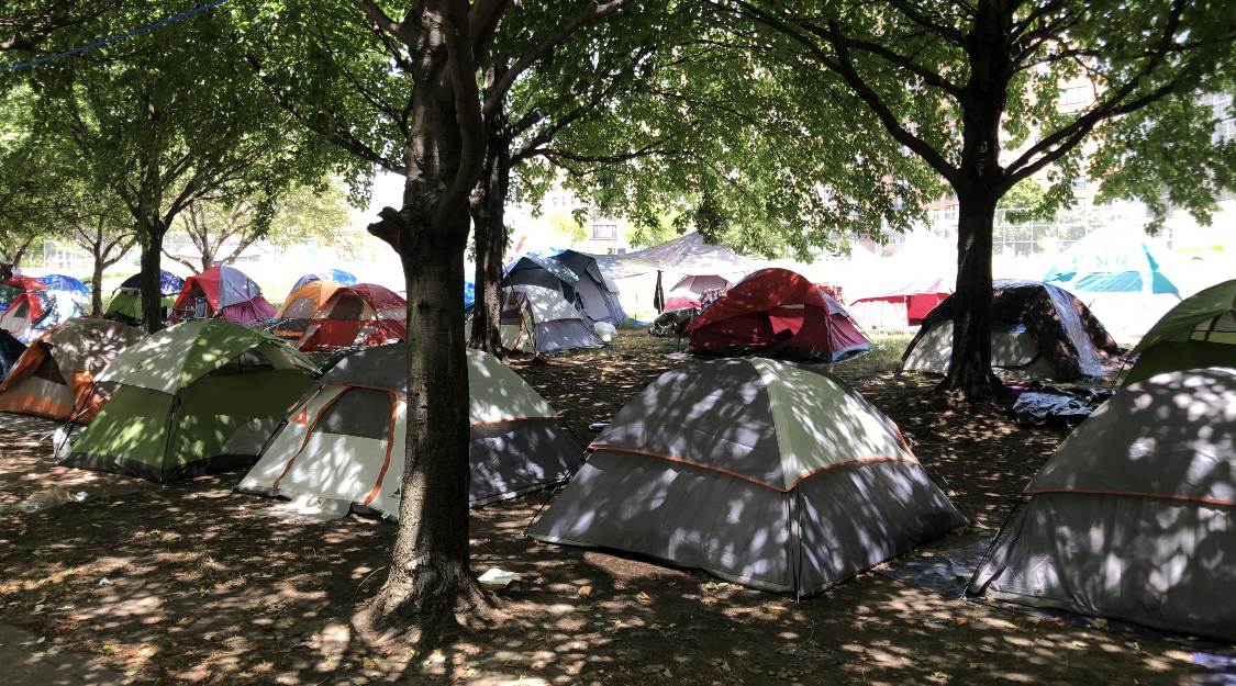 Parkway emcampment