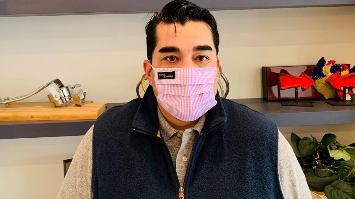 Jose Garces in a mask