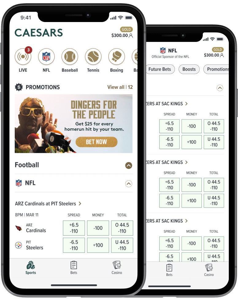 Review of Caesars Online Casino and Sportsbook, PA Edition