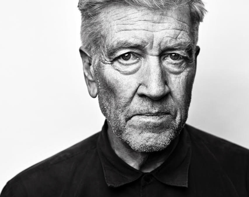 Black and white portrait of David Lynch