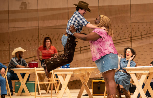Photo from the stage show of OKLAHOMA!