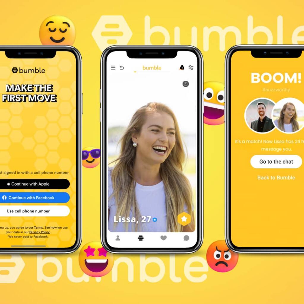 bumble logo, the best hookup site for women