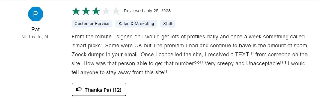 review zoosk