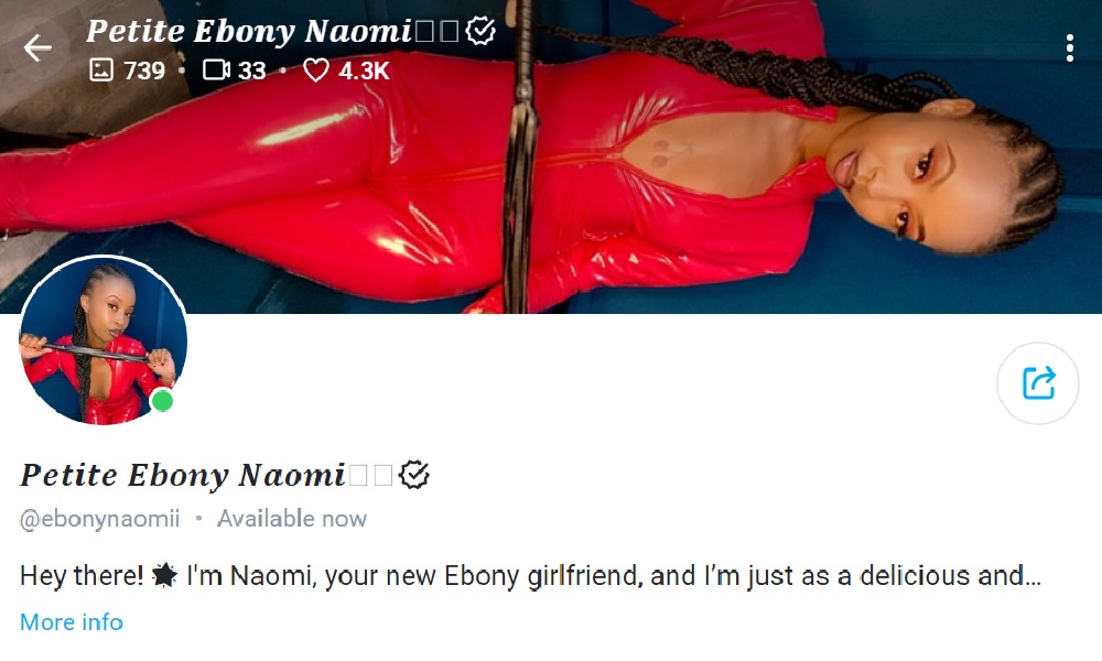 Petite Ebony Naomi